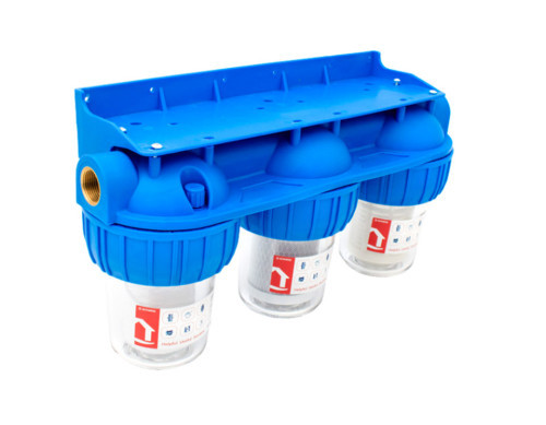 filtru apa triplu cu sita/carbune/bumbac 3x3/4x5 ff - imagine 6